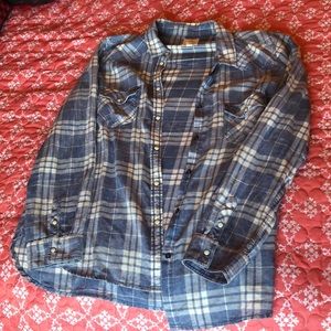 Soft flannel light blue/white
